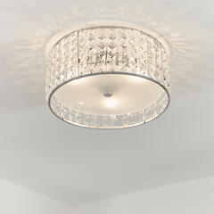 Decorative Flush Ceiling Light: 3 Bulb