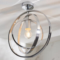 Single Semi flush Light: 1 Bulb