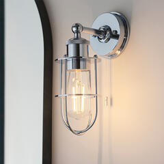 Metal Wall Light: 1 Bulb