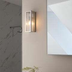 Glass Wall Light: 1 Bulb