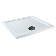 Stone Resin Square Tray 900 x 900 with Optional Black Waste