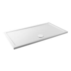 Stone Resin Rectangular Tray 1600, 1700, 1800 with Optional Chrome Waste