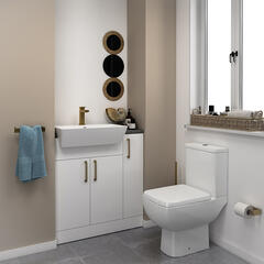 Oliver Gold 800 Fitted Cloakroom Furniture