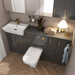 oliver gold 1700 fitted furniture with mirror cabinets