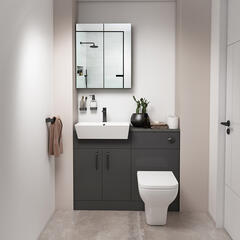 Oliver Black 1100 Fitted Cloakroom Suite