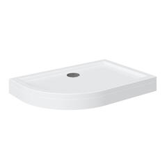 offset quadrant 1000 raised lefthand shower tray black waste