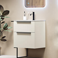 baden haus urban 600 brushed white vanity unit