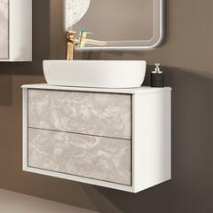 baden haus bellagio 710 light onice vanity unit with countertop round basin