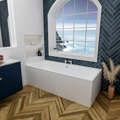 Malin Double-ended Bath with Optional Beauforte Reinforcement: 1600