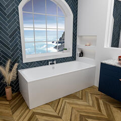 Malin Double-ended Bath with Optional Beauforte Reinforcement: 1700, 1800