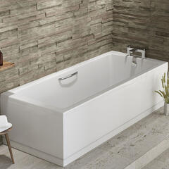 Rockall Single-ended Bath with Twin Grips and Optional Beauforte Reinforcement: 1400, 1500