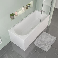 Biscay Right Hand Shower Bath 1700, 1800 with optional Beauforte Reinforcement