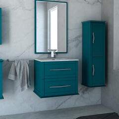 baden haus tiffany 600 petrol blue vanity unit