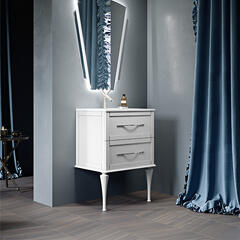 baden haus tiffany 600 matt white vanity unit