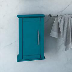 baden haus tiffany 550 wall cupboard in petrol blue