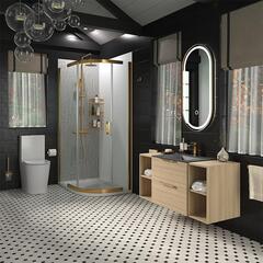 alani gold offset shower suite 1200 vanity unit