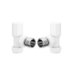 pattern radiator valve - anged - white