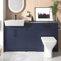 oliver black 1500 navy blue furniture suite