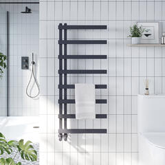 aghasi carbon anthracite designer towel radiator