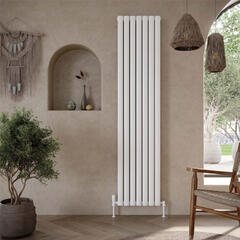 miralay vertical double white designer radiator