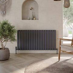 miralay horizontal single anthracite designer radiator