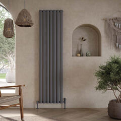 miralay vertical double anthracite designer radiator