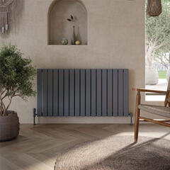 padish horizontal single anthracite designer radiator