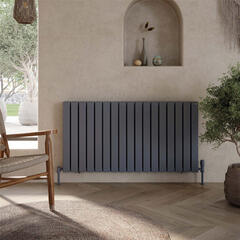 padish horizontal double anthracite designer radiator