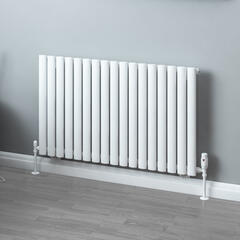 Eastbrook Tunstall Matt White Horizontal Radiator