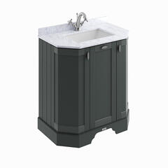 bayswater victrion 750 dark lead vanity unit with marble top