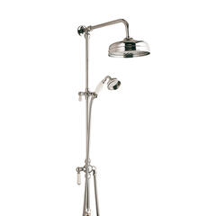 bayswater victrion nickel rigid riser shower kit with head
