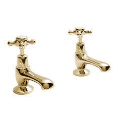 bayswater victrion gold crosshead basin pillar taps