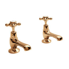 bayswater victrion copper crosshead basin pillar taps