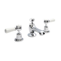 bayswater victrion chrome lever three hole basin mixer tap