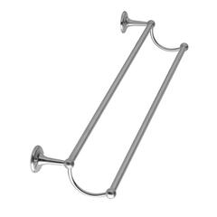 bayswater victrion brushed chrome double towel rail