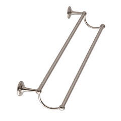 bayswater victrion brushed nickel double towel rail