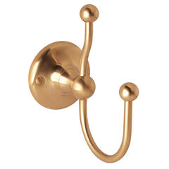 bayswater victrion brushed copper double robe hook