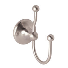 bayswater victrion brushed nickel double robe hook