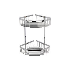 bayswater victrion chrome double corner shower basket