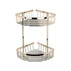 bayswater victrion nickel double corner shower basket