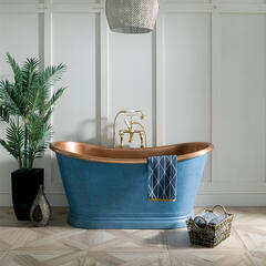 bc designs 1500 copper boat bath patinata