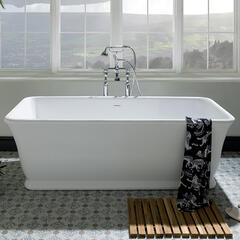 bc designs magnus 1700 white freestanding bath