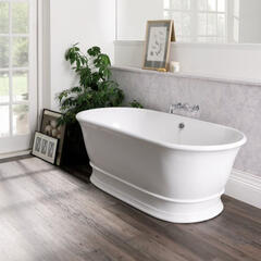 bc designs bampton 1600 white freestanding bath