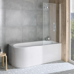 bc designs ancorner white corner bath lh