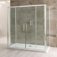 volente sliding shower enclosure 1400mm double door