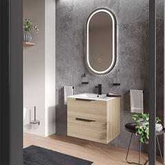 Alani Oak 600 White Basin