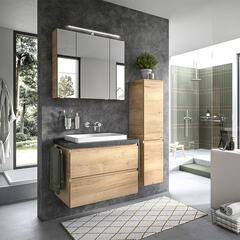 pelipal pcon select ii 750mm vanity unit with washbasin & worktop | 2 handleless drawers