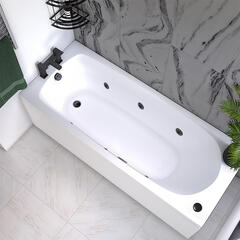 mercury 1700x700 whirlpool bath black jets