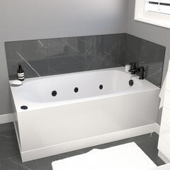 petite jacuzzi spa acrylic bath 1300x700 black jets