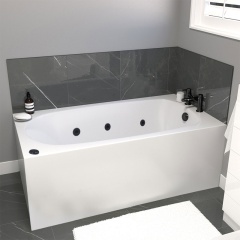 petite jacuzzi spa acrylic bath 1300x700 black jets